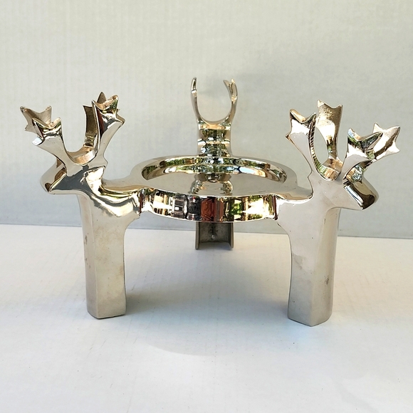 HOLIDAY REINDEER PILLAR CANDLE HOLDER - Picture 9 of 9